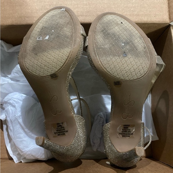Jessica Simpson Rayli 2 Sparkling Stilettos Heels Size 8 - Picture 6 of 11